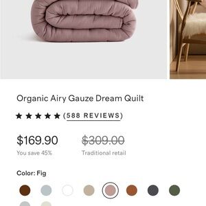 Quince Organic Airy Gauze Dream Quilt